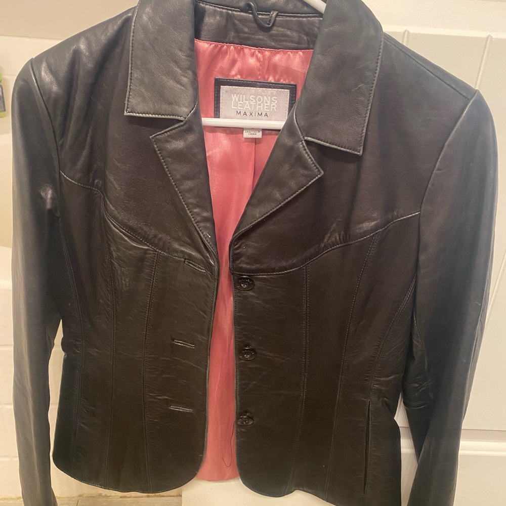 Wilsons Leather Women's Black Leather Jacket